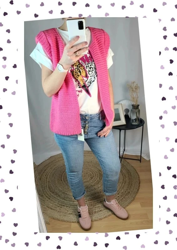 Sporty-chic vest zonder mouwen – Citroengroen – One size – photo 5